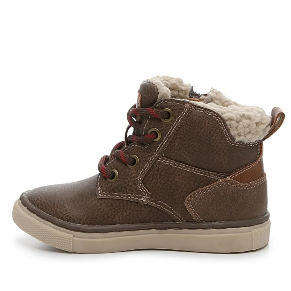 NIB Max + Jake Dark Brown Steven Boot Kids Size 5